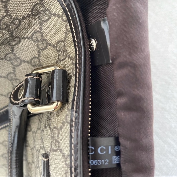 Gucci dark brown monogram bag - Picture 6 of 11